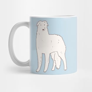 borzoi dog drawing Mug